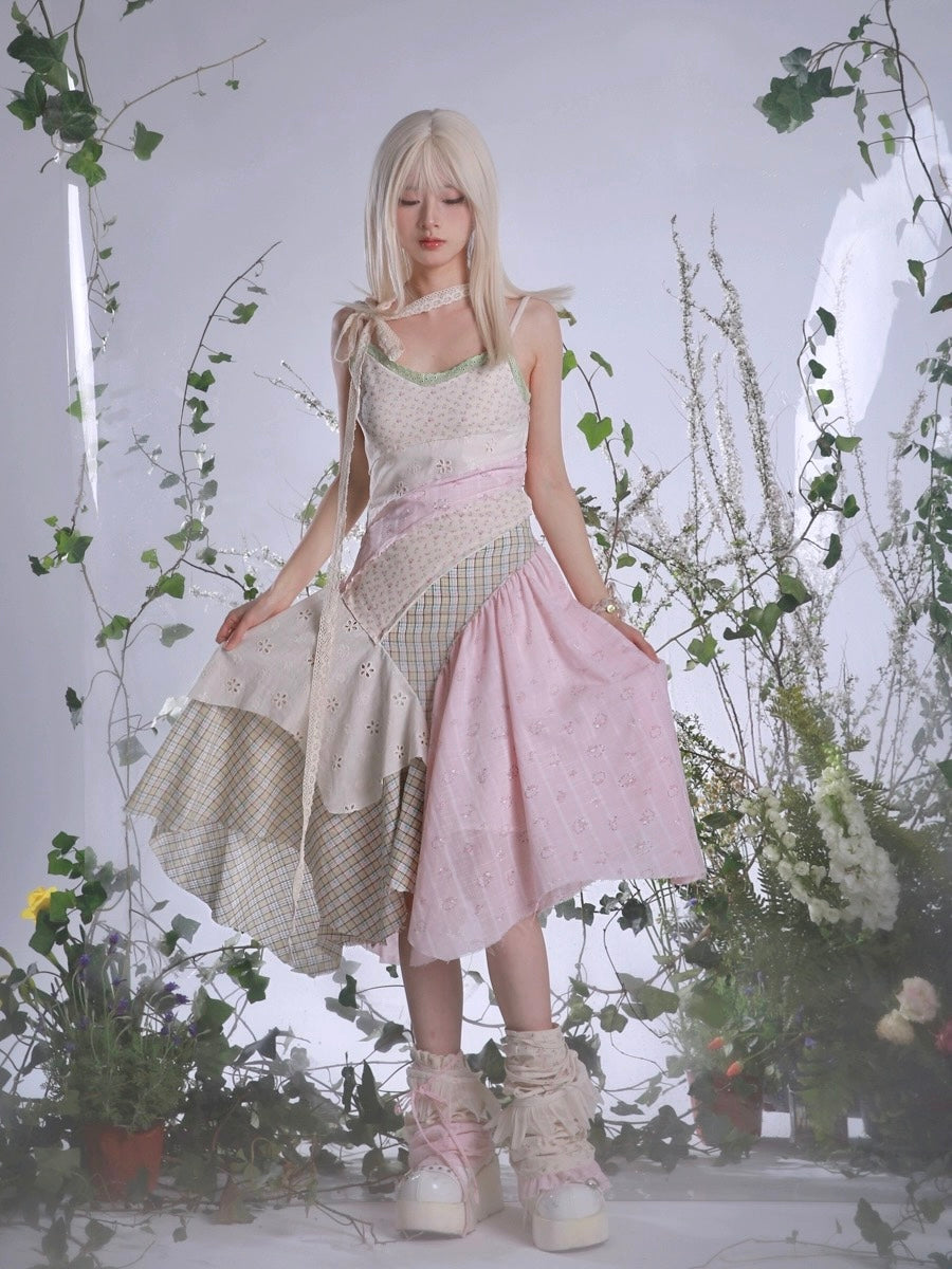 Get trendy with [Rose Island] Cottage Garden Floral Midi Dress Fairy Core - Dress available at Peiliee Shop. Grab yours for $86 today!