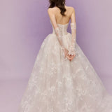 - Songe Atelier - Peach Flower Mist Wedding Bridal Dress Tailor Made