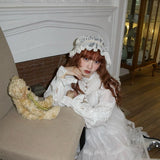 August Unicorn Edwardian Fairy Doll Silk Cotton Dress