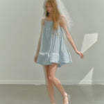 Get trendy with [UNOSA] Baby Blue Mini Dress -  available at Peiliee Shop. Grab yours for $52 today!