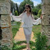 [Pre-order 15% At Checkout] SPOII UNOSA Clair de Romance Ruffle Sleeve Blouse