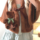 The Snow Season Faux Fur Cape Christmas