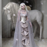 Blood Supply Moonlight Spirit Crystal Chain Underbust Corset