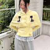 MineBeThyVers Kitty Parade Cat Hooded Cape Cardigan Sweater
