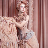 Blood Supply Pink Baroque Cake and Ribbon Corset
