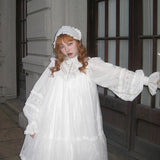 August Unicorn Edwardian Fairy Doll Silk Cotton Dress