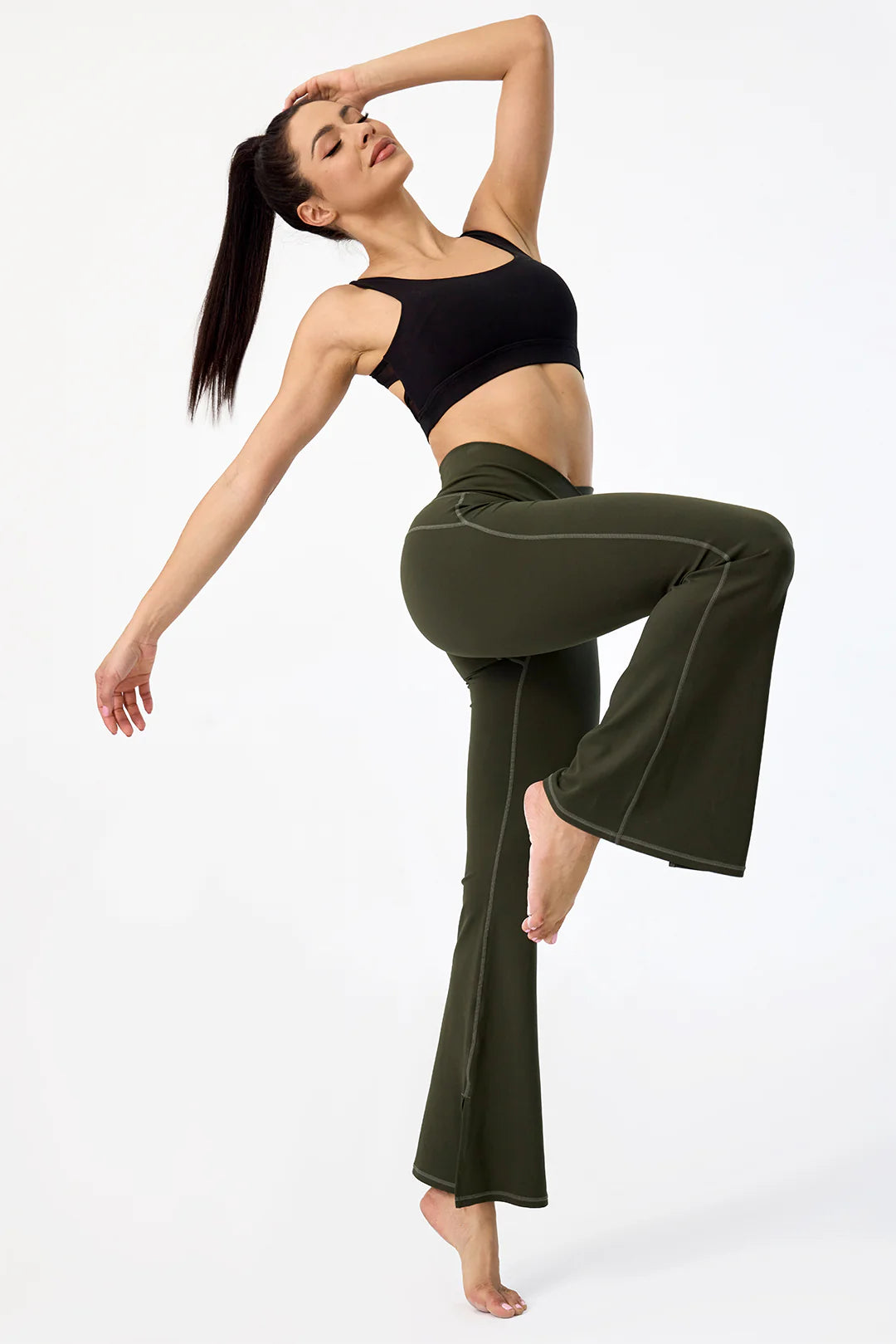 Get trendy with [Rexing x Peiliee Sport] Crossover High Waisted Flare Leggings with Pocket Yoga Pants -  available at Peiliee Shop. Grab yours for $56 today!