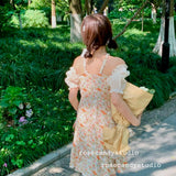 Get trendy with [SALE] Afternoon Garden floral mini dress - Dresses available at Peiliee Shop. Grab yours for $26.80 today!