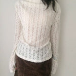 Get trendy with Sic Astra Snow Doll Coquette Sweater - Accessories available at Peiliee Shop. Grab yours for $39 today!