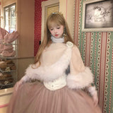 SheepKiss Swan Lake Maxi Tulle Silk Skirt