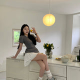 Get trendy with [Customizable] High school sweetheart 2 in 1 cotton mini dress -  available at Peiliee Shop. Grab yours for $45 today!