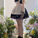 Silly Solkatt Alice’s Little Melody Pink Gingham Apron Set