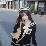 Pacific Position Mid Night Sailor Dress