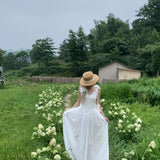 Get trendy with [Tailor Made] Pure Romance Handmade Cotton Dress -  available at Peiliee Shop. Grab yours for $89 today!