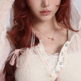 [Rose Island] Rosy Loveletter Lace Summer Cardigan