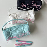 Get trendy with Ballet Core Summer dopamine-colored soft tote bag and pencil case - Bag available at Peiliee Shop. Grab yours for $15.50 today!