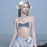 [Blood Supply] Tears Of The Abyss - Siren’s Halter Tank Top