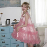 Get trendy with [August Unicorn] I’m not just a girl - transparent outer mini dress Christmas - Dresses available at Peiliee Shop. Grab yours for $62 today!