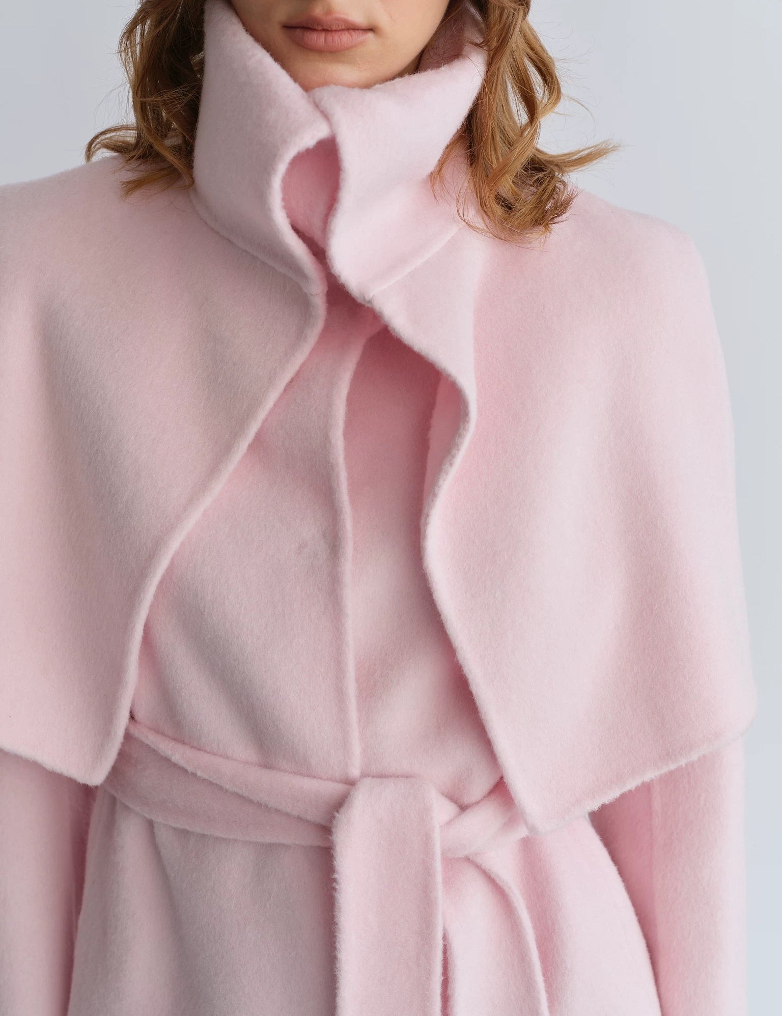 [12% Off At Checkout] PREEKEND High-Collar Layered Wool-Blend Cape Jacket