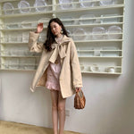 Get trendy with [SPOII UNOSA] The Ribbon Trench Coat - Coat available at Peiliee Shop. Grab yours for $76 today!