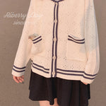 Get trendy with Sailor Girl’s Autumn Knitting Wear Sweater Cardigan - Sweater available at Peiliee Shop. Grab yours for $25.50 today!