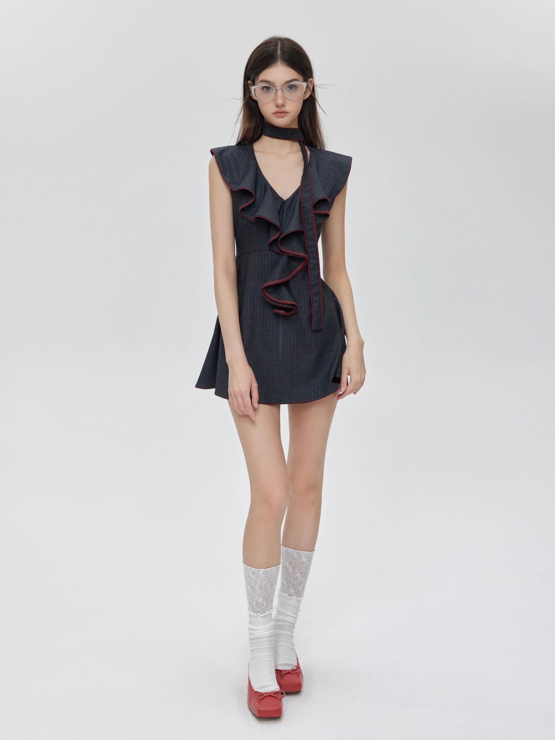 Get trendy with [Oth 24AW] Campus Chic My First Suit Mini Dress - Dress available at Peiliee Shop. Grab yours for $49.90 today!