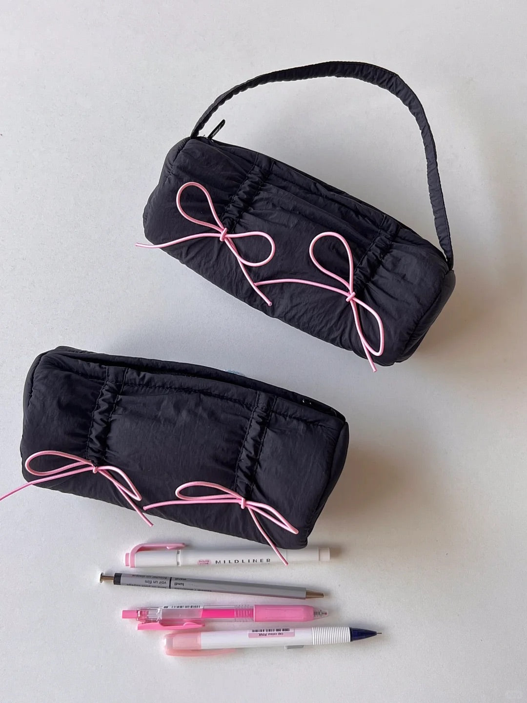 Get trendy with Ballet Core Summer dopamine-colored soft tote bag and pencil case - Bag available at Peiliee Shop. Grab yours for $15.50 today!