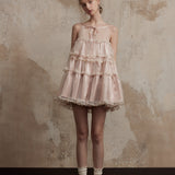 Fa Sogno Mélodie de Tulle Bellet Ruffle Dress