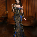 Blood Supply • Golden Hour Baroque Rose Corset Top