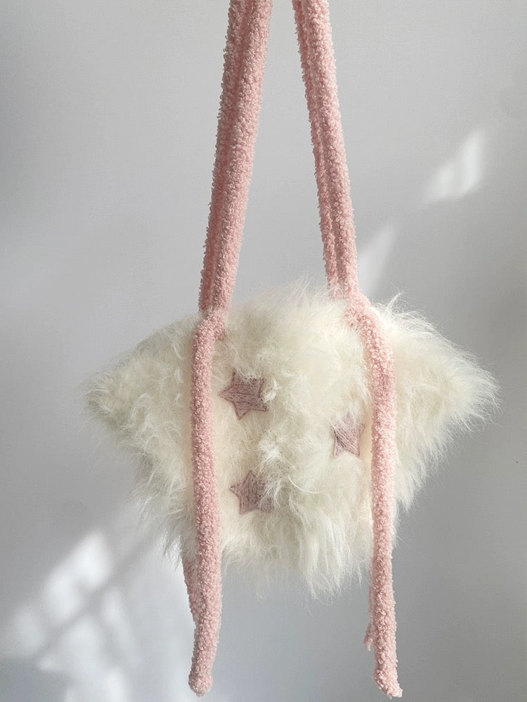 Get trendy with Under the stars faux fur soft girl bag - Bag available at Peiliee Shop. Grab yours for $22 today!