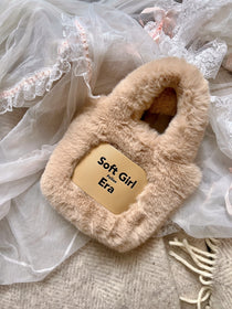 Get trendy with In My Soft Girl Era Faux Fur Mini Hand Bag -  available at Peiliee Shop. Grab yours for $15 today!