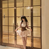 SheepKiss Countess’s Daughter Corset Brown