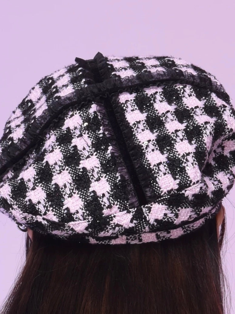 Get trendy with Evil Tooth my gyaru rock star tweed beret hat -  available at Peiliee Shop. Grab yours for $24 today!