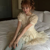 August Unicorn Silk Babydoll Mini Dress