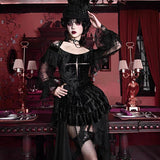 Get trendy with [Blood Supply] Halloween Lantern Lace Top - Clothing available at Peiliee Shop. Grab yours for $42 today!