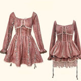 Rose Island Rose Letter Corduroy Deer In Rose Garden Dress