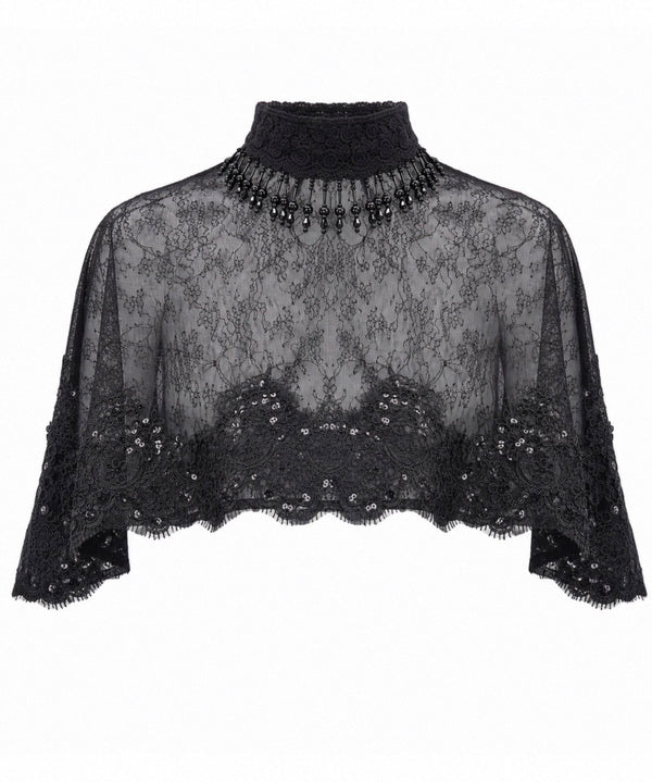 Blood Supply The Last Gift Of The Dead Lace cloak Capelet Short Cape