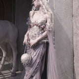 Blood Supply Moonlight Spirit Fairy Mermaid Tail Midi Skirt