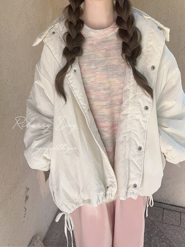 Pastel Rainbow Soft Pastel Knitting Oversized Sweater - Premium Sweater from RIBEERY - Just $19.90! Shop now at Peiliee Shop