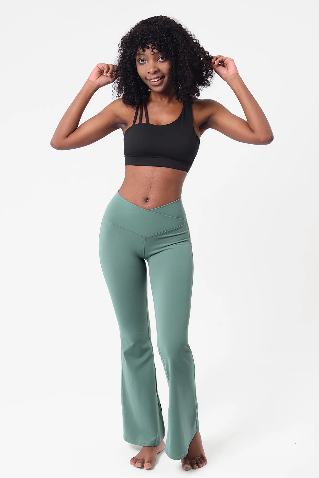 Get trendy with [Rexing x Peiliee Sport] Crossover High Waisted Flare Leggings with Pocket Yoga Pants -  available at Peiliee Shop. Grab yours for $56 today!