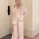 KittenClaw Pink Dream Cross Tencel Lyocell Pajama Set
