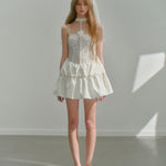 Get trendy with [UNOSA] Heavenly Lace Mini Dress Set -  available at Peiliee Shop. Grab yours for $39.90 today!