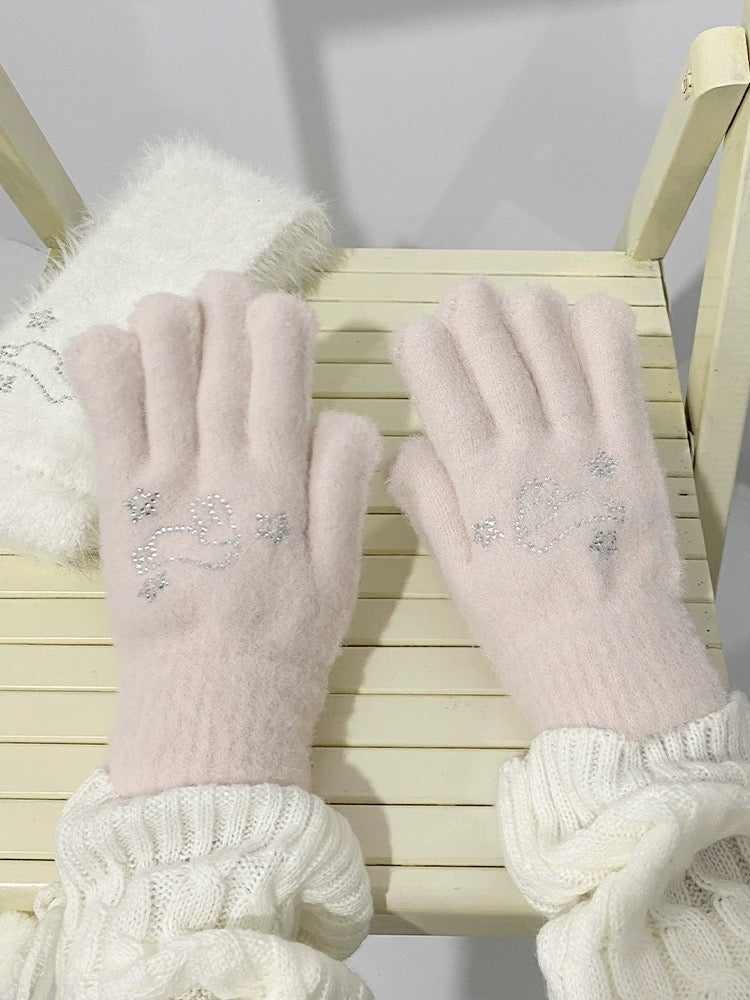 Soft Bunny Wonderland Faux Wool Gloves - Premium Gloves from TAKOONG - Just $12! Shop now at Peiliee Shop