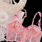 Get trendy with Lady amour pink lace bra top -  available at Peiliee Shop. Grab yours for $14 today!