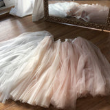 SheepKiss Swan Lake Maxi Tulle Silk Skirt