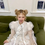 Get trendy with [August Unicorn] Wedding Birthday Cake Dress - Dresses available at Peiliee Shop. Grab yours for $268 today!