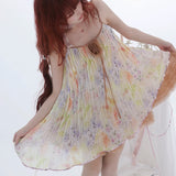 [Rose Island] Rosy Dusk Ruffle Tulle Dress