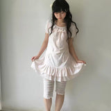 SicAstra Flower Diary Blush Meadow Ruffle Dress