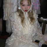 Get trendy with [August Unicorn] Exquisite Heavy Lace Embroidered Dress - Dresses available at Peiliee Shop. Grab yours for $197 today!