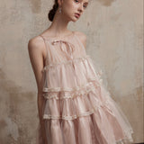 Fa Sogno Mélodie de Tulle Bellet Ruffle Dress